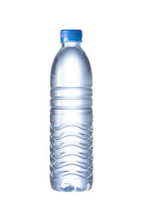 Pet Bottle of water isolated on the white background