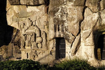 Kreuzabnahmerelief an den Externsteinen