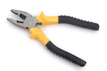 black grip piler with clipping path