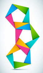 Vector illustration colorful shapes composition