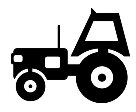classic vintage tractor sketch