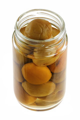 homemade pickled peach (Chinese plum, Japanese apricot)