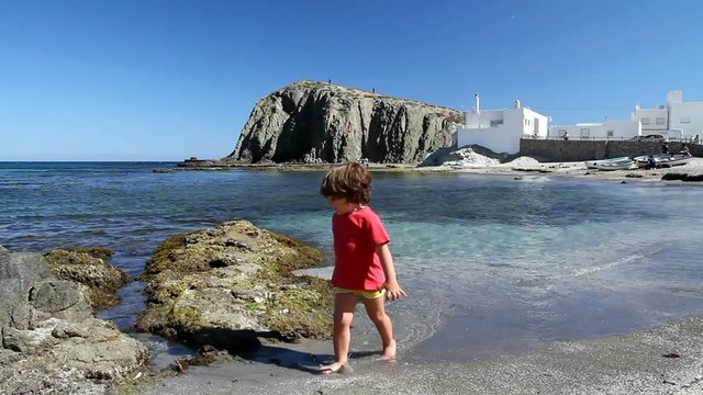 boy in the beach