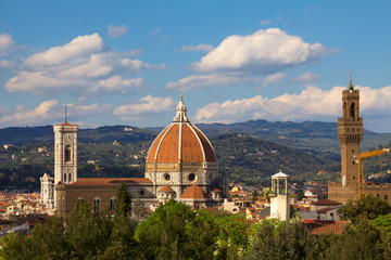 Fototapeta na wymiar Panorama of Santa Maria del Fiore