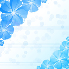 Fototapeta na wymiar Blue Flower abstract background