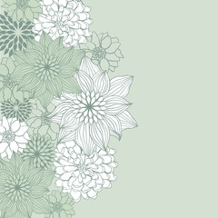 Abstract floral background. Vector flower element for design.