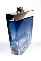Perfume bottle with reflection