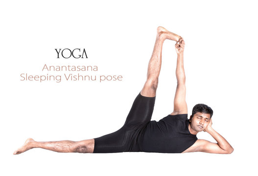 Yoga Anantasana pose
