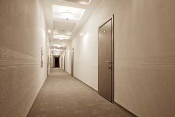beautiful long corridor