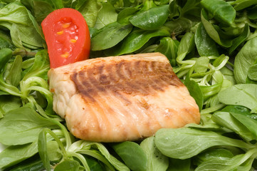 Gebratenes Lachsfilet