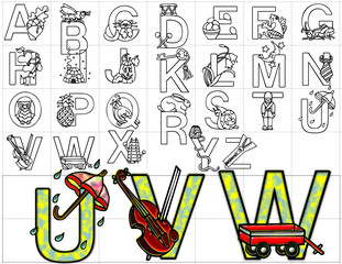 abc alphabet letters design background