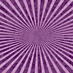 Fotobehang Psychedelisch paarse stralen barsten
