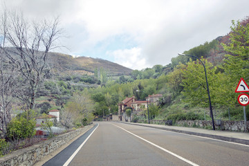 Salida de  Baños de Montemayor, Cáceres, España