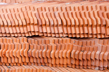 Pattern of the tile roof