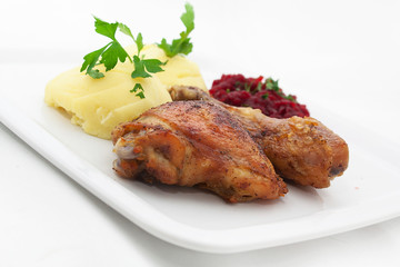 Obiad - Pieczony kurczak © Grzegorz Targosz