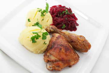 Obiad - Pieczony kurczak © Grzegorz Targosz