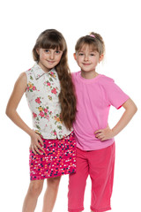 Two cheerful girls