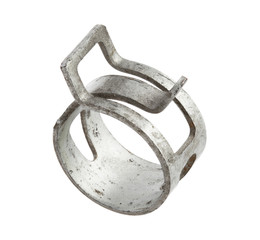 Hose Clamp isolated on white background