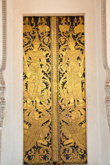 gold thai traditional door