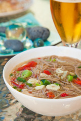 buckwheat noodle soup