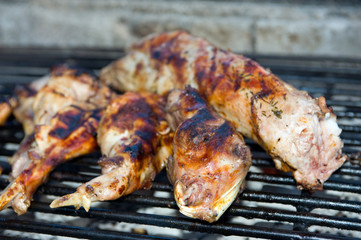 grilled rabbit