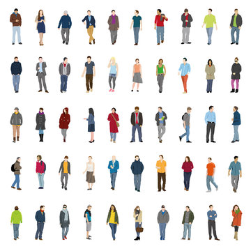 50 Silhouetten Jugend modern