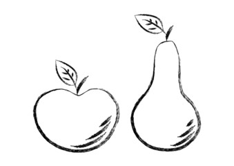 Drawing of fruits