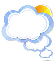 cloud sky background vector
