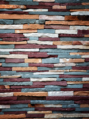 colorful stone wall texture