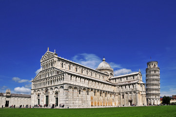Obraz premium Pisa, piazza dei miracoli e torre pendente