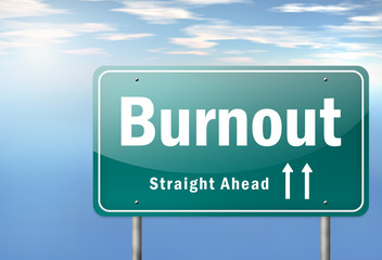 Highway Signpost "Burnout"