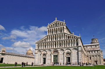 Obraz premium Pisa, piazza dei miracoli e torre pendente
