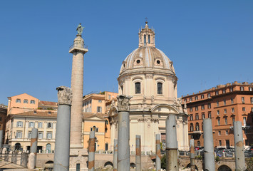 Fototapeta na wymiar Historical centre of Rome, Italy