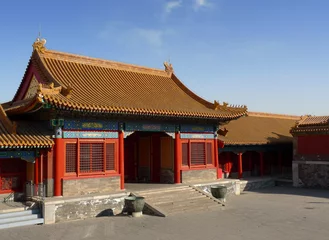Rolgordijnen Een rechtbankingang in de Verboden Stad, Peking, China © Mario Savoia