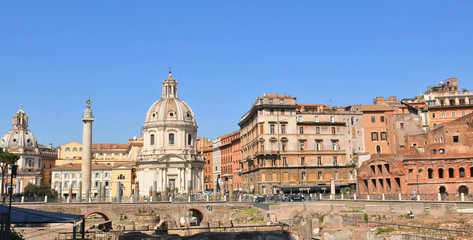 Naklejka na ściany i meble Rome panorama