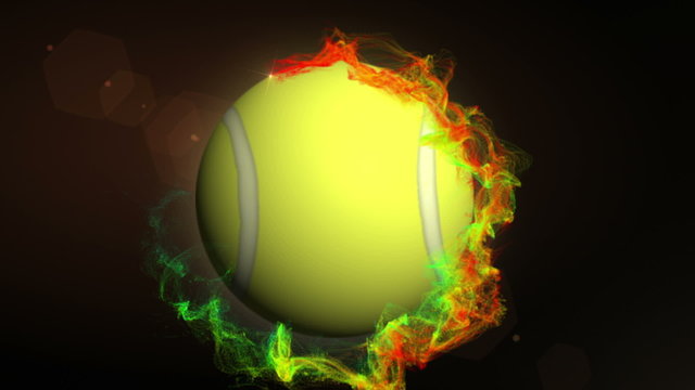 Tennis Ball in Particle - HD1080