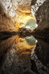 Fototapeta na wymiar Cueva de los Verdes (Lanzarote)