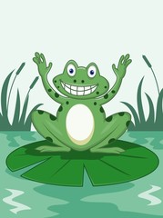 Funny frog
