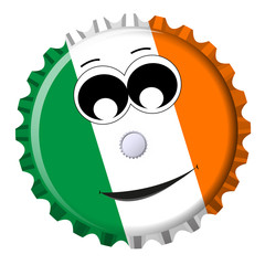 Irland Kronkorken Smiley