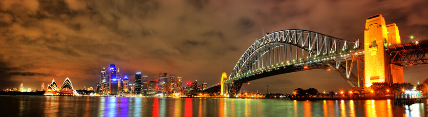 Sydney Harbour with Opera House and Bridge