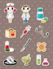 Hospital doodle stickers