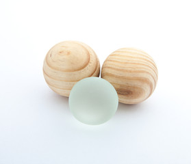 Different glass ball.