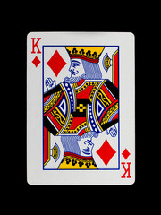 Old playing card (king)