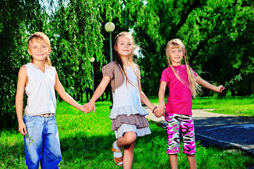 Fototapeta premium three friends