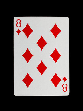 Old playing card (eight)