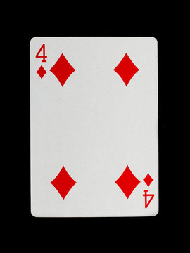Old playing card (four)