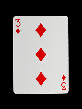 Old playing card (three)