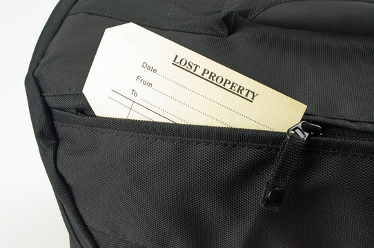 Lost Property Tag And Travel Bag