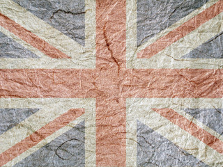 Union Jack flag textured paper