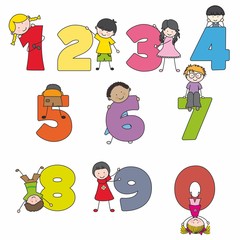 Numeros divertidos con niños